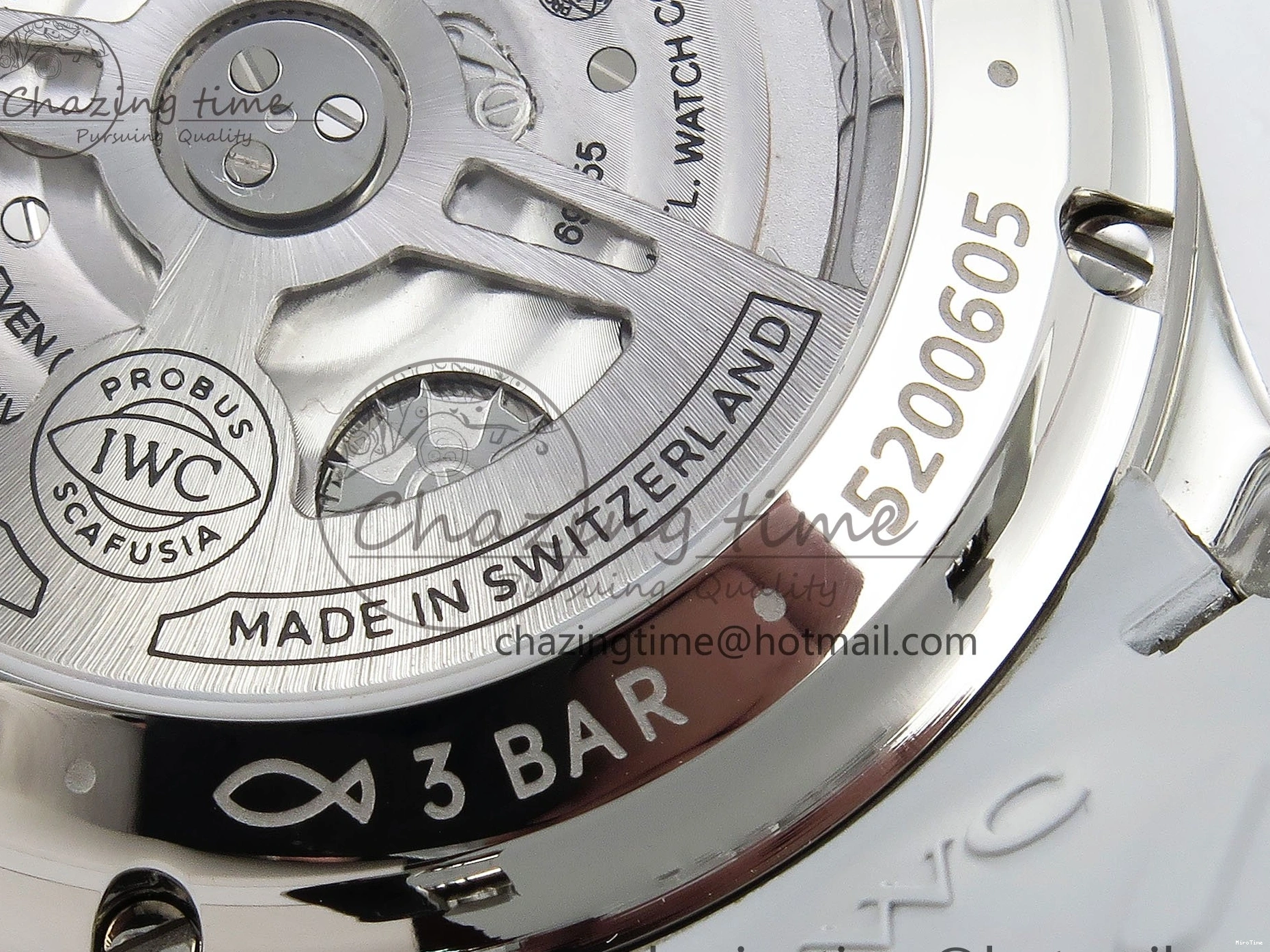 MIROTIME 0403 Portuguese Chrono IW3716 Z+F 1:1 Best Edition White Dial on Gray Rubber Strap A WrinkleFree 7014